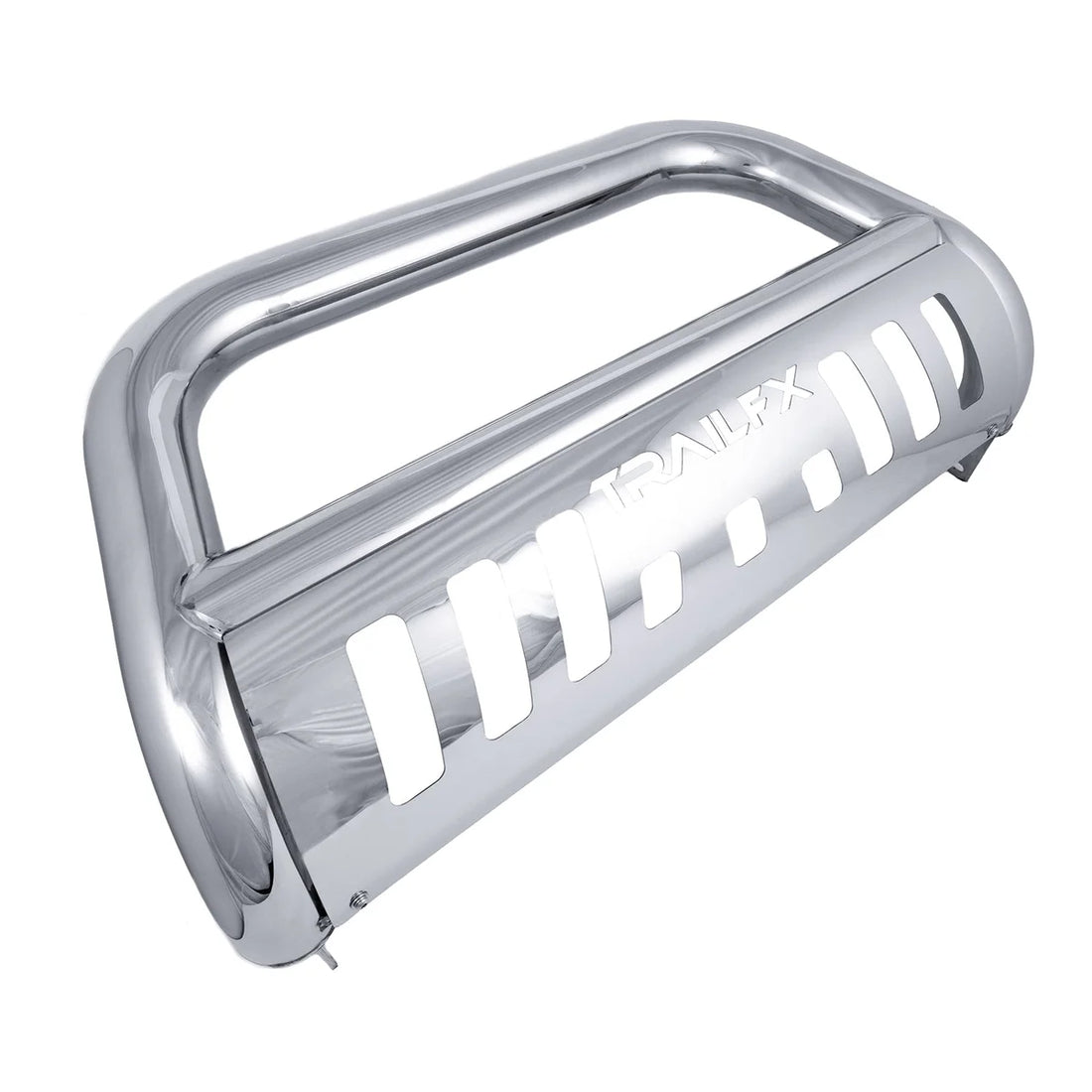 TrailFX Pol Stainless Steel 3 In Dia W/Skid Plate B0028S - Back View