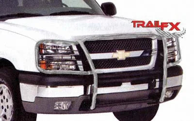 TrailFX Polished Stainless Steel With Brush Guard Without Skid Plate Without Step Plate E0032S - Side View