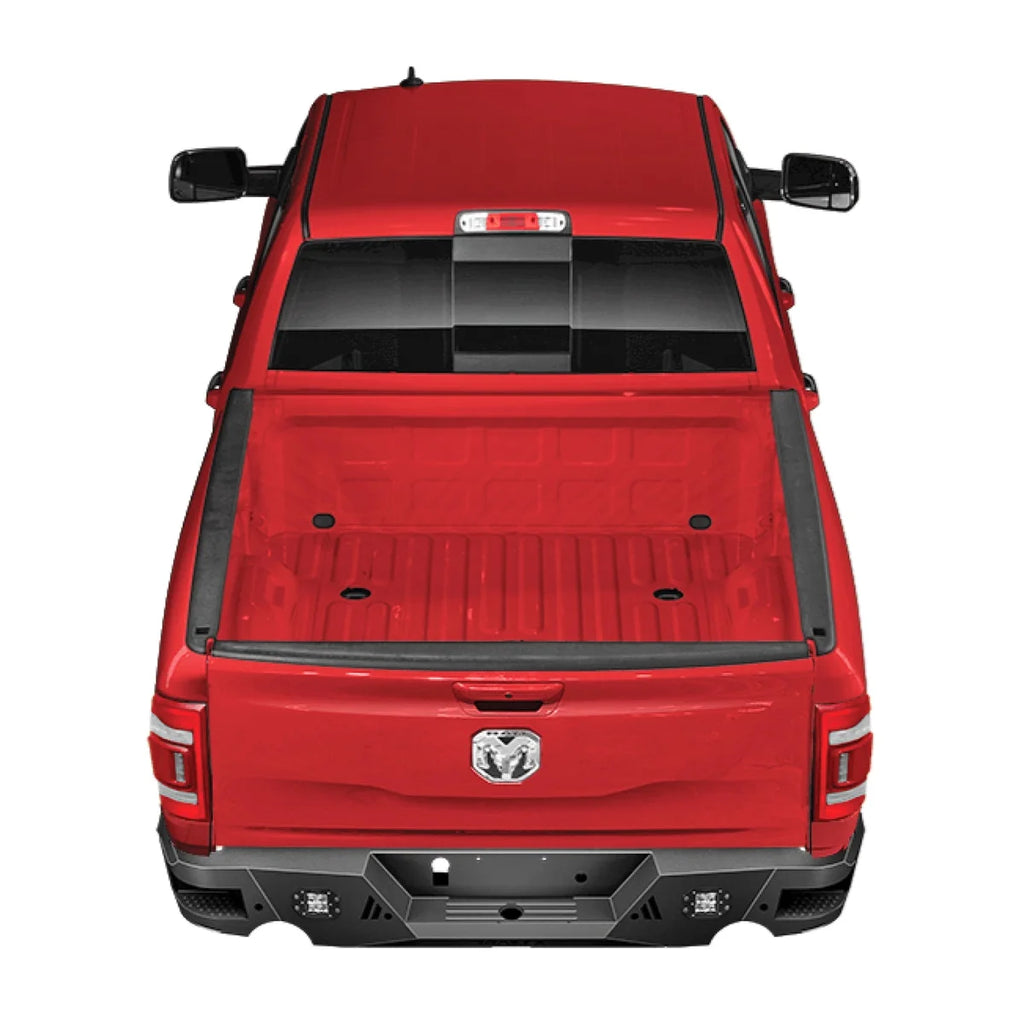 TrailFX Powder Coated Titanium Black Steel RLDB008TI - Rear View