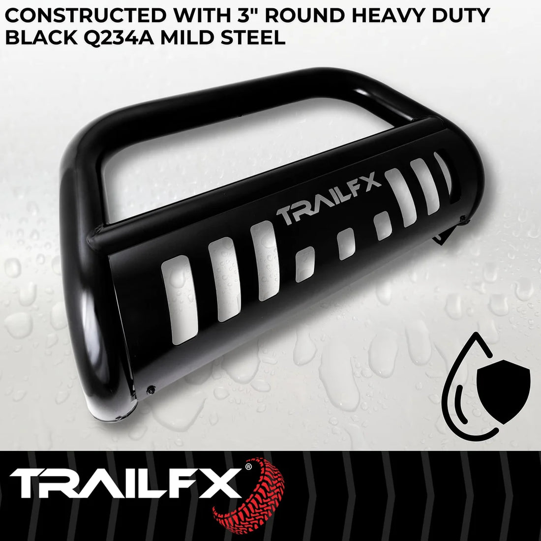 TrailFX Pwdr Ctd Black Steel 3 In Dia W/Skid Plate B0028B - Additional View 6