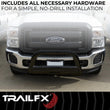 Load image into Gallery viewer, TrailFX Pwdr Ctd Black Steel 3 In Dia W/Skid Plate B0029B - Installation View