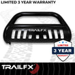 Load image into Gallery viewer, TrailFX Pwdr Ctd Black Steel 3 In Dia W/Skid Plate B0033B - Side View