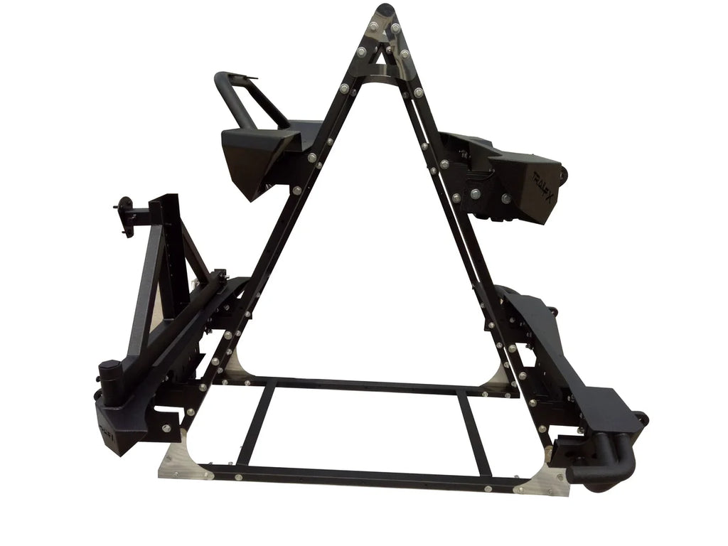 TrailFX Rack Display Holds Jeep Bumpers No Product Included QD1000JB - Side View