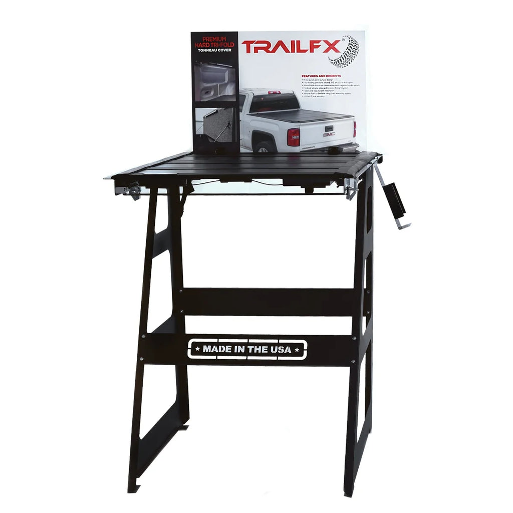 TrailFX Sample Display Stand For Premium Hard Tri Fold Covers 9702 - Main Product View