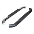Load image into Gallery viewer, TrailFX Sample Of 4 Inch Oval Bent Polished Stainless Steel and Black Side Bars G5009 - Main Product View