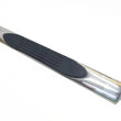 Load image into Gallery viewer, TrailFX Sample Of 4 Inch Oval Straight Polished Stainless Steel and Black Side Bars G5010 - Back View