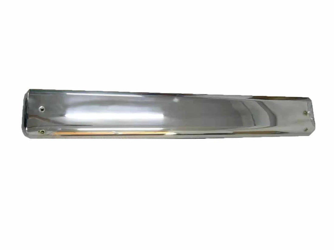 TrailFX Sample of 6 Inch Oval Polished Stainless Steel and Black Side Bars G5005 - Side View