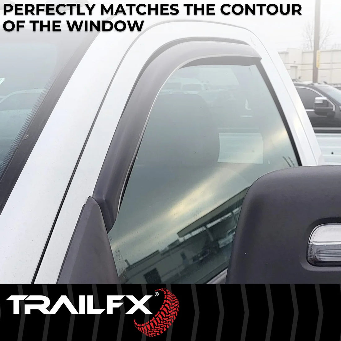 TrailFX Side Window Deflector 2141IC - Installation View