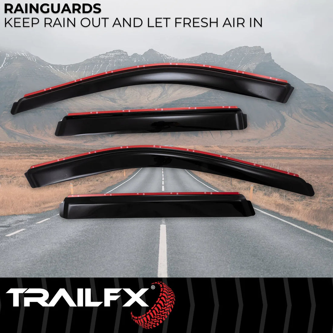 TrailFX Side Window Deflector 4252IC - Side View