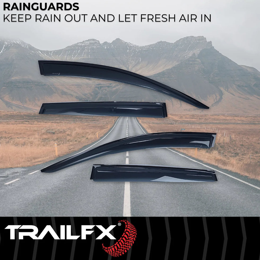 TrailFX Side Window Deflector 4269H - Side View