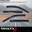 Load image into Gallery viewer, TrailFX Side Window Deflector 4334H - Back View