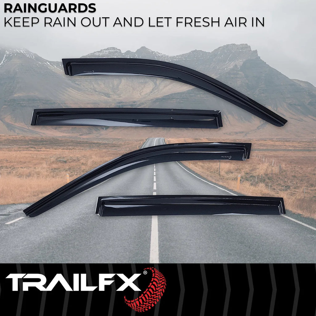 TrailFX Side Window Deflector 4334H - Back View