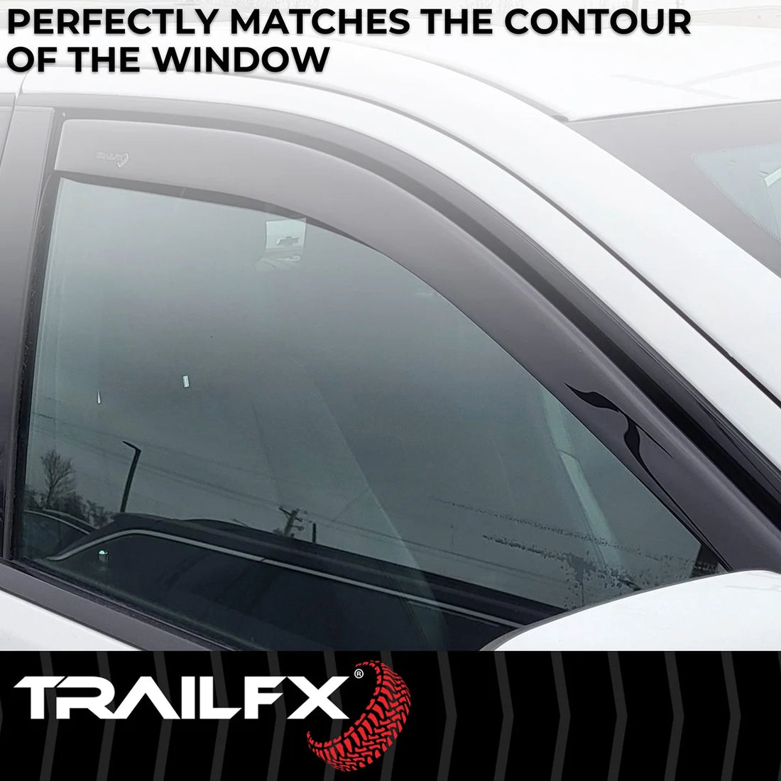 TrailFX Side Window Deflector 4536IC - Installation View