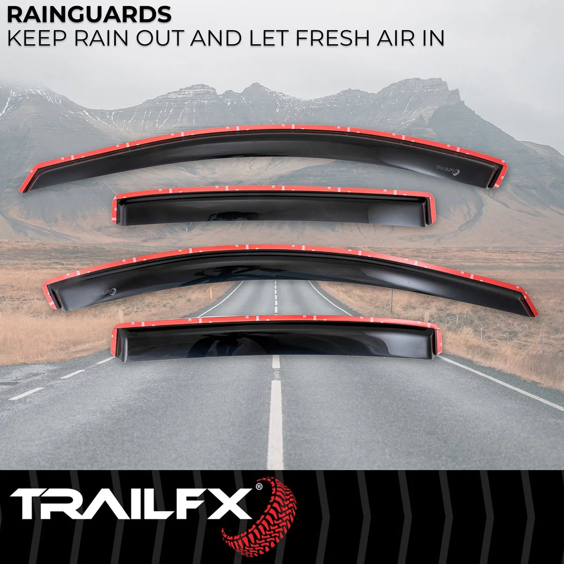 TrailFX Side Window Deflector 4634IC - Side View