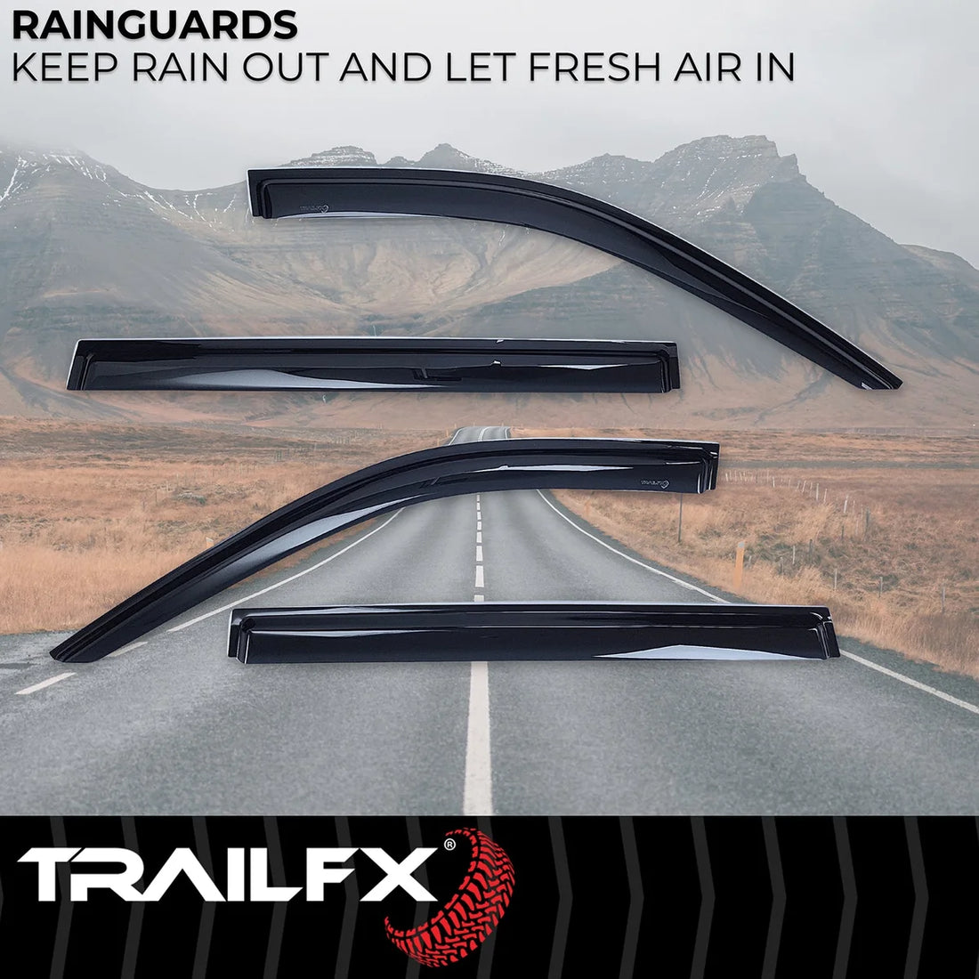 TrailFX Side Window Deflector 4706H - Side View