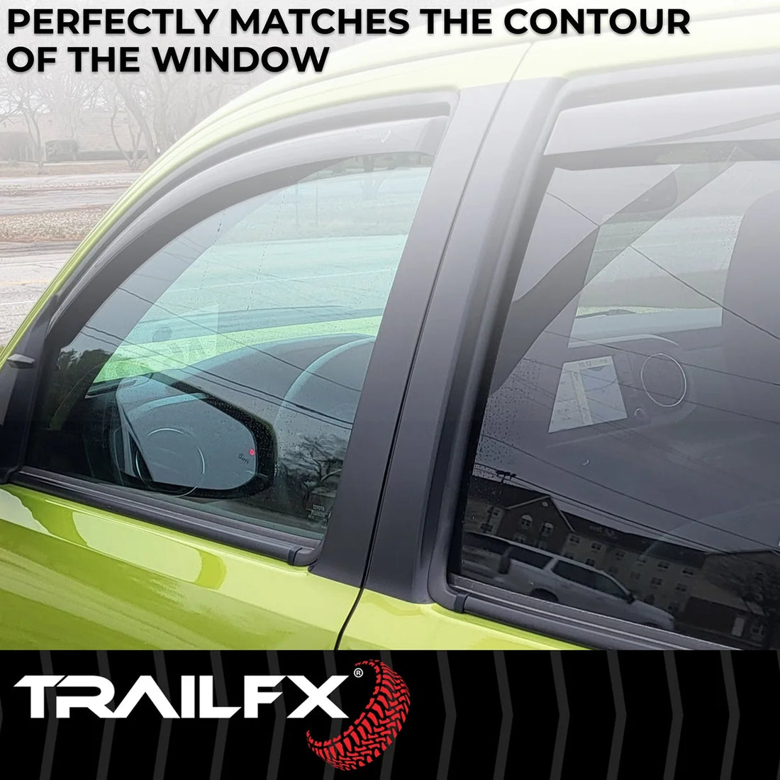 TrailFX Side Window Deflector 4768IC - Installation View