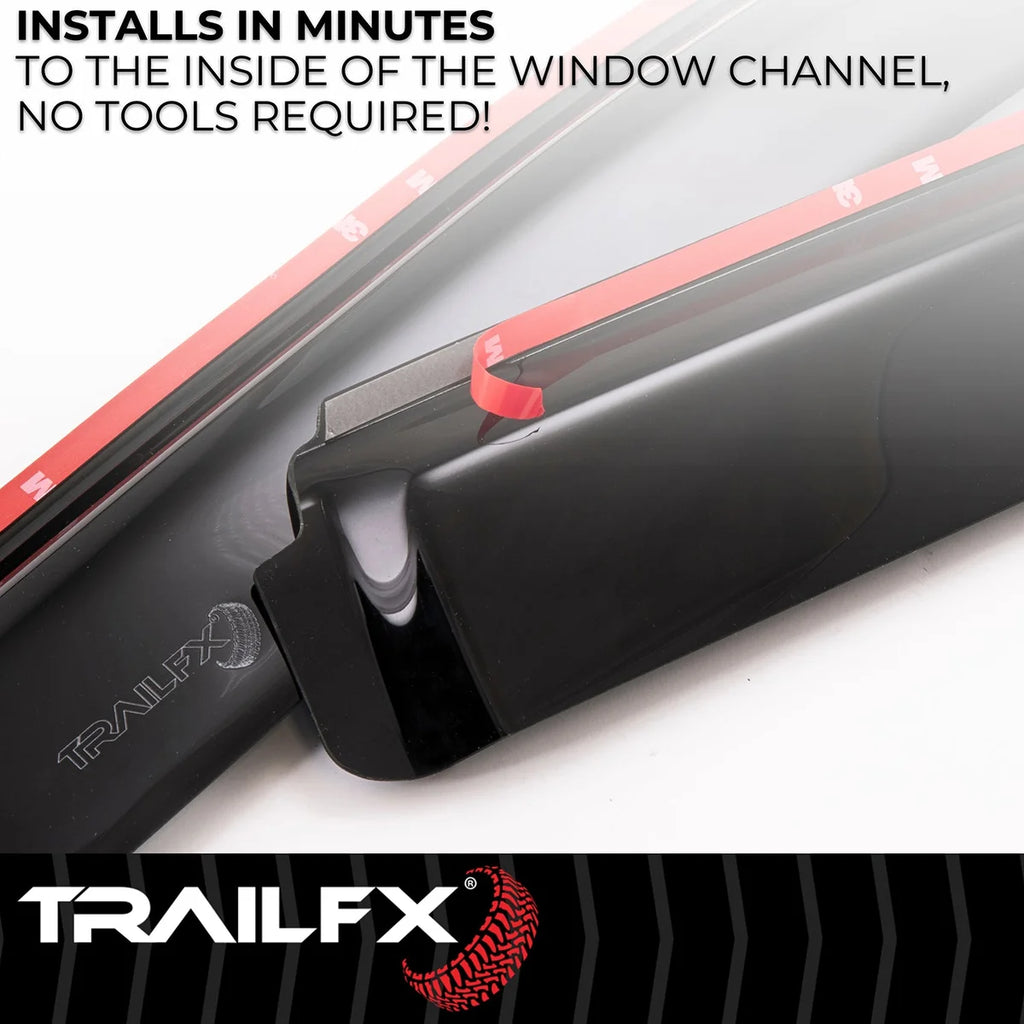 TrailFX Side Window Deflector 4805IC - Back View