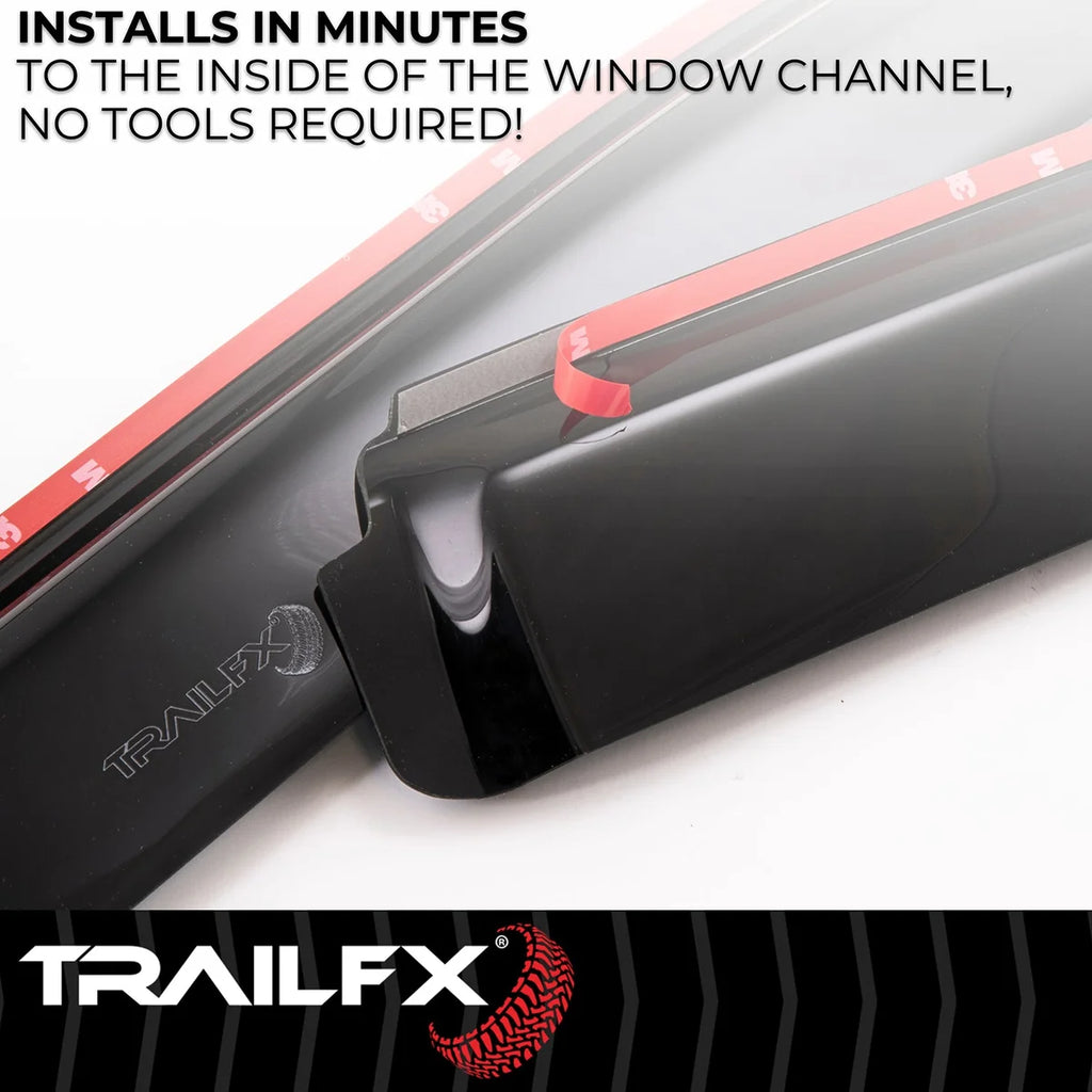 TrailFX Side Window Deflector 4812IC - Back View