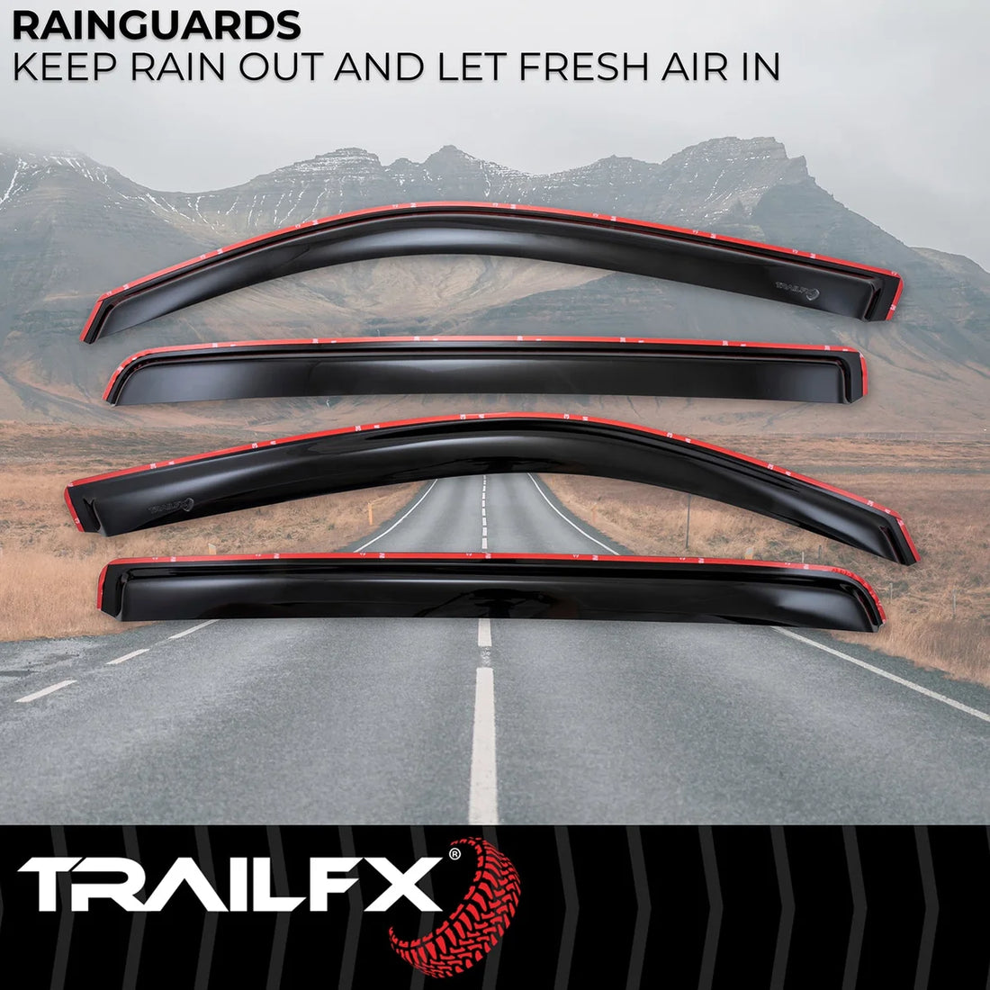 TrailFX Side Window Deflector 4818IC - Side View