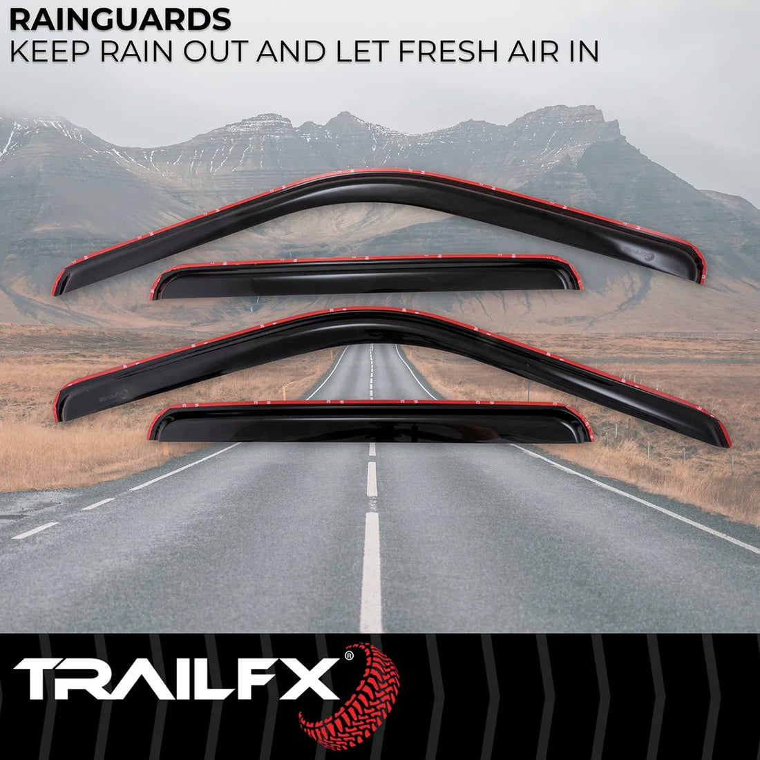 TrailFX Side Window Deflector 4953IC - Side View