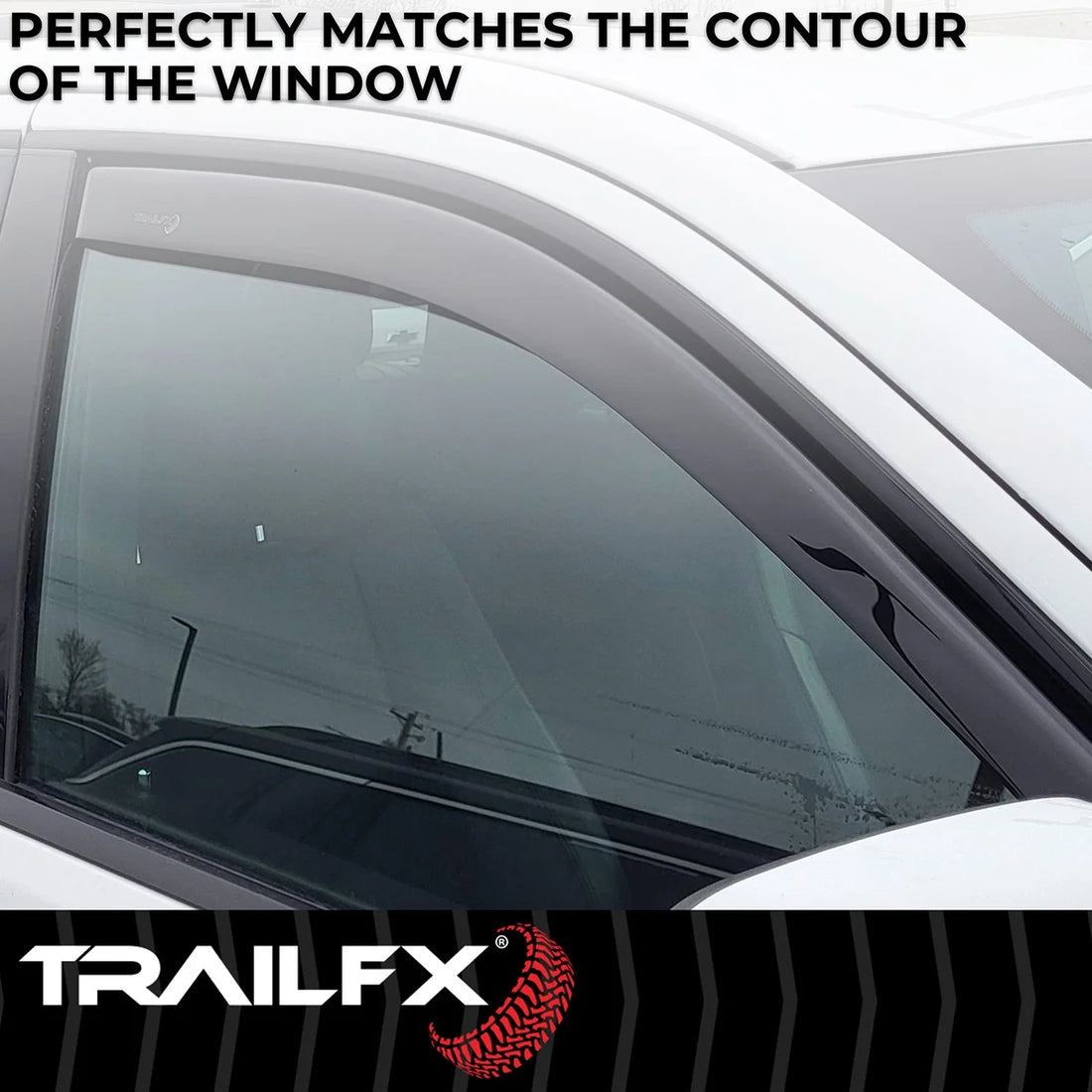 TrailFX Side Window Deflector 4953IC - Installation View
