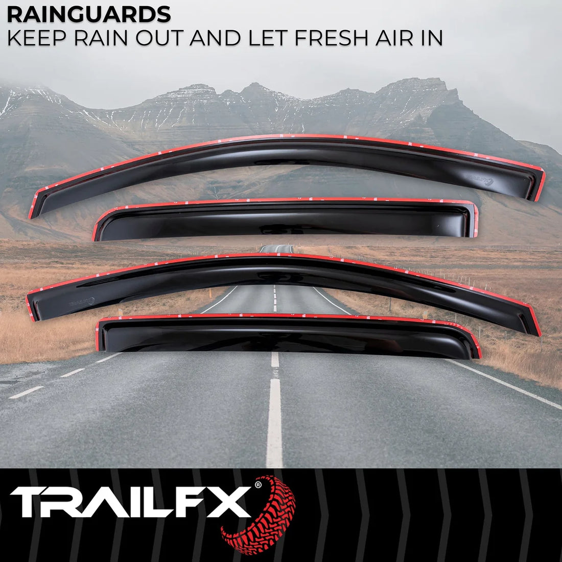 TrailFX Side Window Deflector 4995IC - Side View