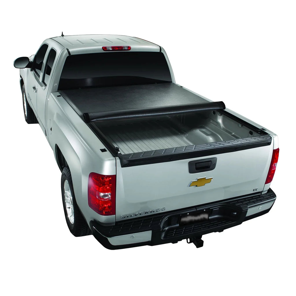 TrailFX Soft Roll-Up Velcro (R) Lockable With Tailgate Lock Black Vinyl With Alum Rails TFX2207 - Installation View