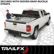 Load image into Gallery viewer, TrailFX Soft Tri-Fold Non-Lock Black Vinyl W/Alum Rails Clamp Req W/Cargo Manage System TFX1003 - Installation View