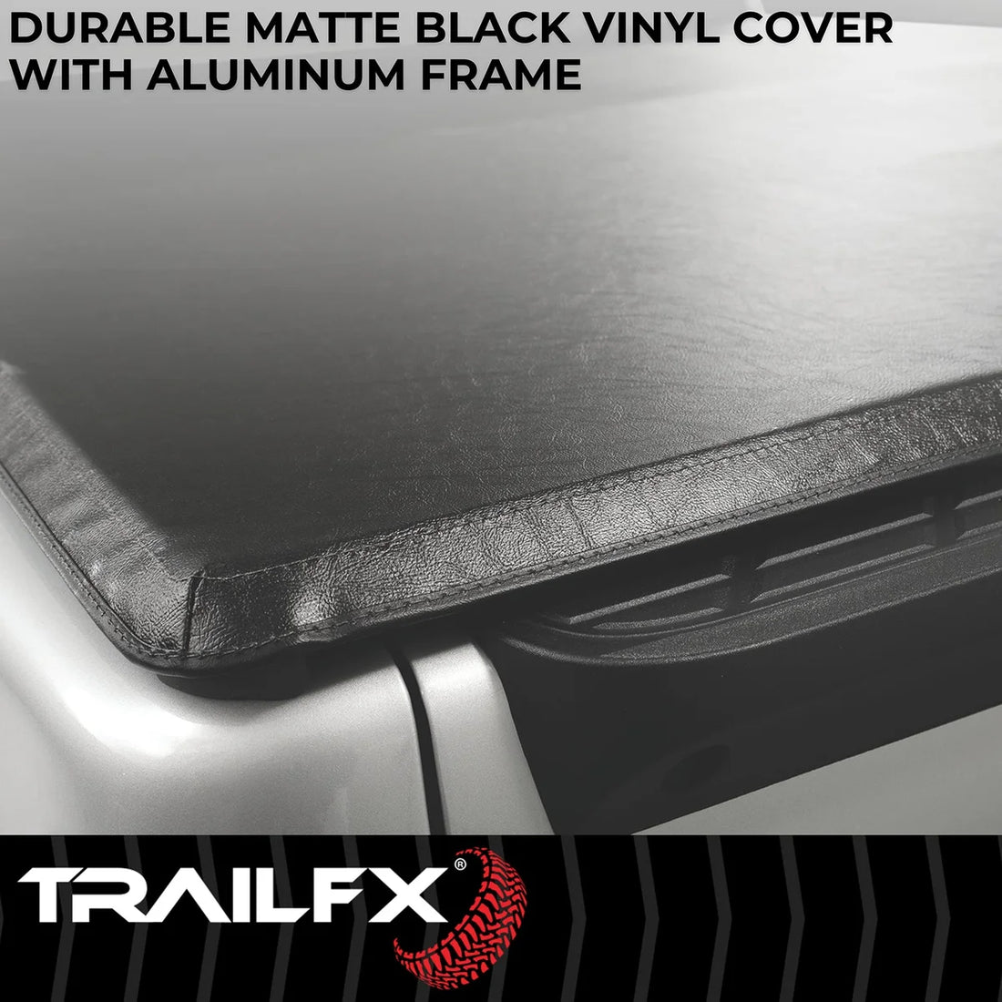 TrailFX Soft Tri-Fold Non-Lock Black Vinyl W/Alum Rails Clamp Req W/Cargo Manage System TFX1003 - Additional View 8