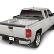 Load image into Gallery viewer, TrailFX Soft Tri-Fold Non-Lock Black Vinyl W/Alum Rails Clamp Req W/Cargo Manage System TFX1006 - Back View