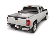 Load image into Gallery viewer, TrailFX Soft Tri-Fold Non-Lock Black Vinyl W/Alum Rails Clamp Req W/Cargo Manage System TFX1006 - Back View