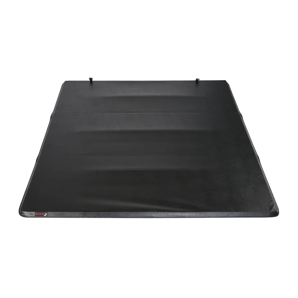 TrailFX Soft Tri-Fold Non-Lockable Black Vinyl With Alum Rails TFX1115 - Front View
