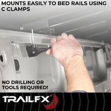 Load image into Gallery viewer, TrailFX Soft Tri-Fold Non-Lockable Black Vinyl With Aluminum Rails TFX3312 - Additional View 5
