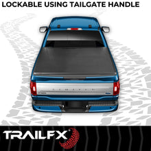 Load image into Gallery viewer, TrailFX Soft Tri-Fold Non-Lockable Black Vinyl With Aluminum Rails TFX3314 - Side View