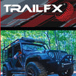 Load image into Gallery viewer, TrailFX Tape-On Smoke Acrylic Set of 4 4975H - Side View