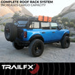 Load image into Gallery viewer, TrailFX Textured Black Powder Coat BR015T - Main Product View