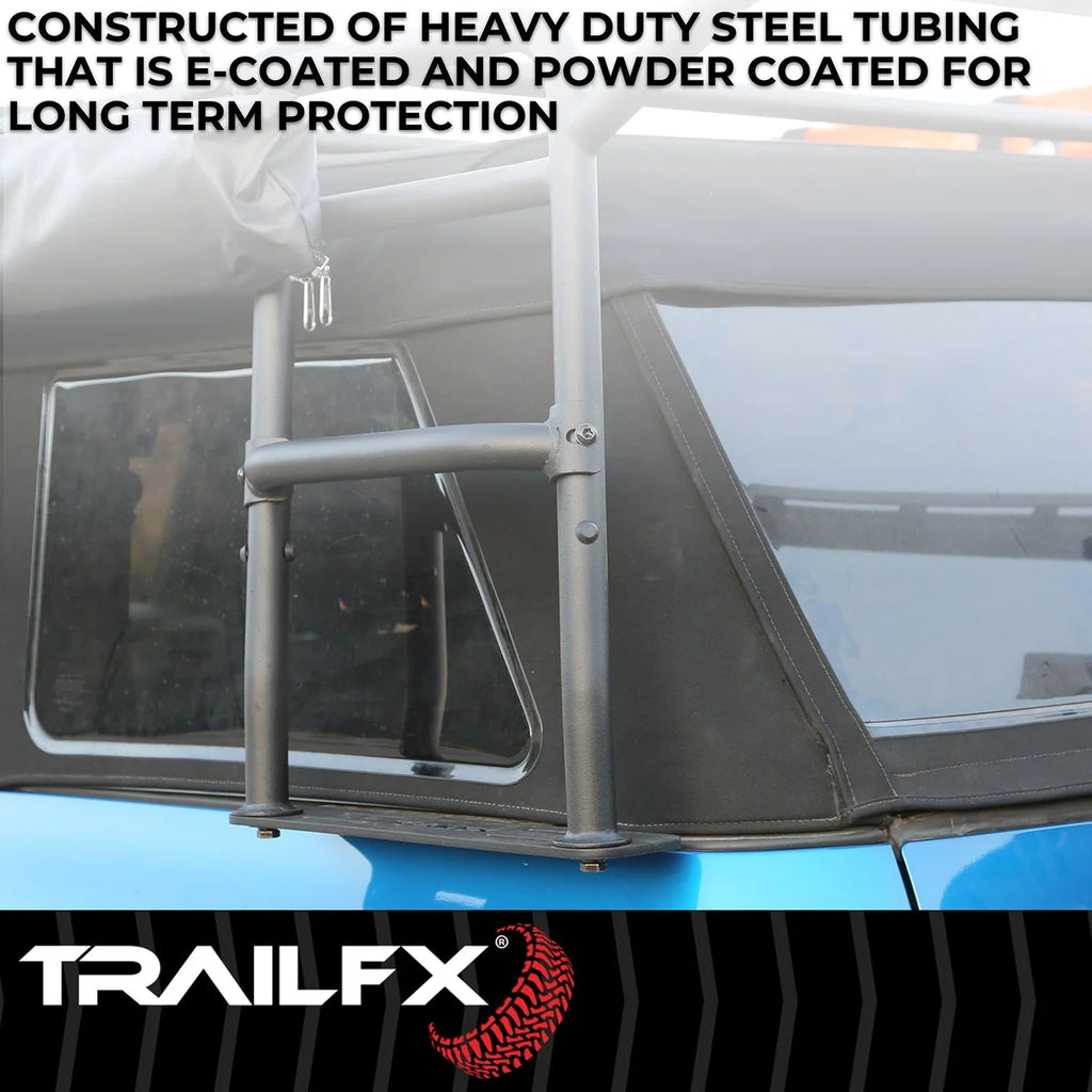 TrailFX Textured Black Powder Coat BR015T - Side View