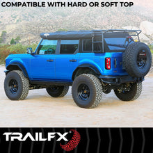 Load image into Gallery viewer, TrailFX Textured Black Powder Coat BR015T - Back View