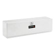 Load image into Gallery viewer, TrailFX Top Mount Sgl Door Dia Tread Bright Pol 16 Gauge Alum 48x13x17 6.3 Cubic Ft Cap 170481 - Top View