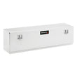 Load image into Gallery viewer, TrailFX Top Mount Sgl Door Dia Tread Bright Pol 16 Gauge Alum 60x13x17 7.8 Cubic Ft Cap 170601 - Top View