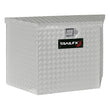 Load image into Gallery viewer, TrailFX Trailer Tongue Sgl Lid Dia Tread Bright Pol 16 Gauge Alum 34x18x21 201341 - Package Contents