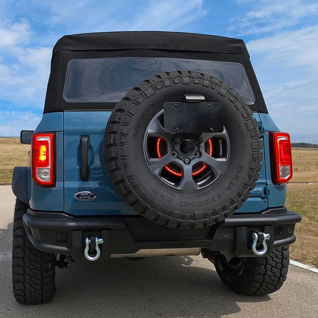TrailFX Used With Factory Spare Tire Carrier BR010T - Side View