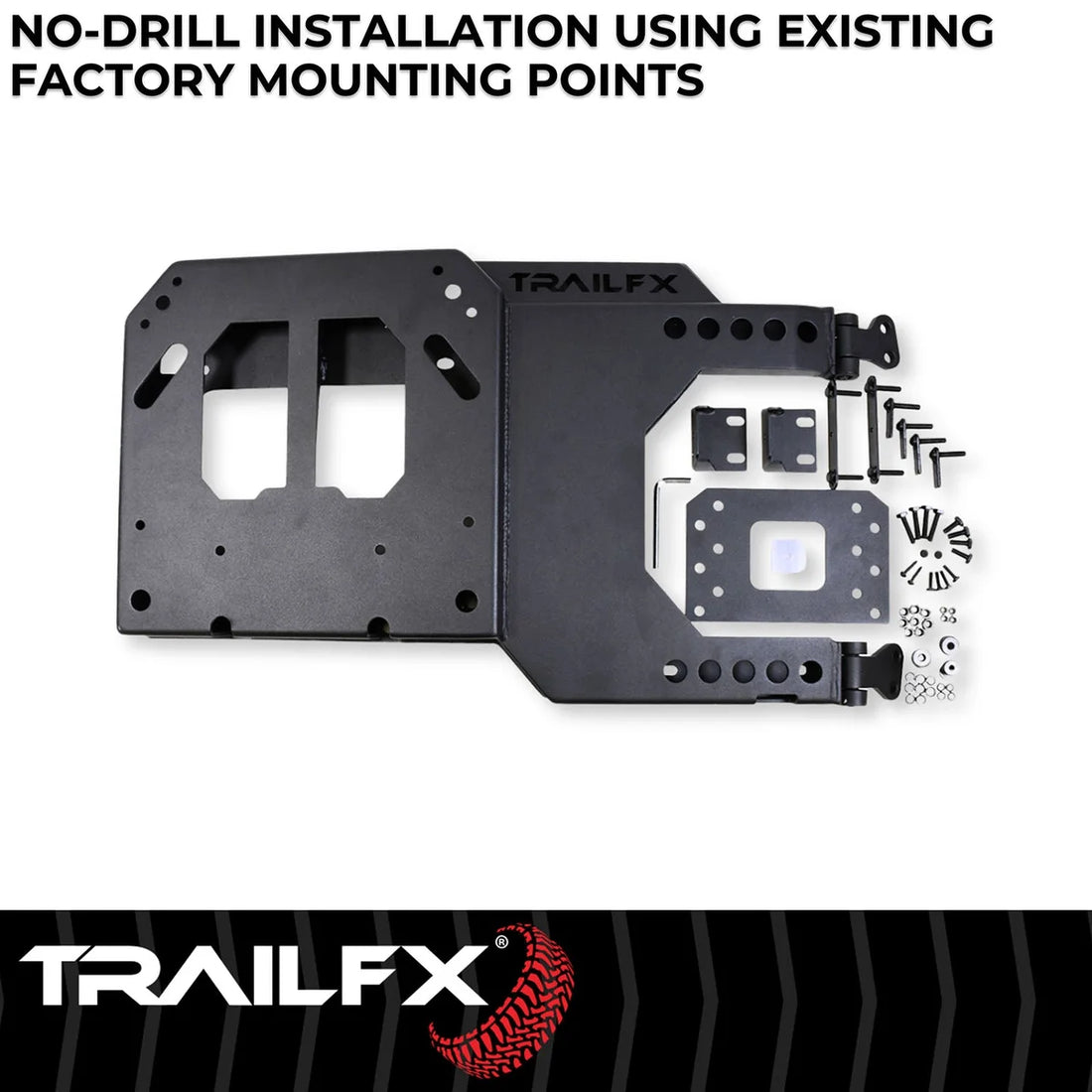 TrailFX Used With Factory Spare Tire Carrier BR010T - Back View