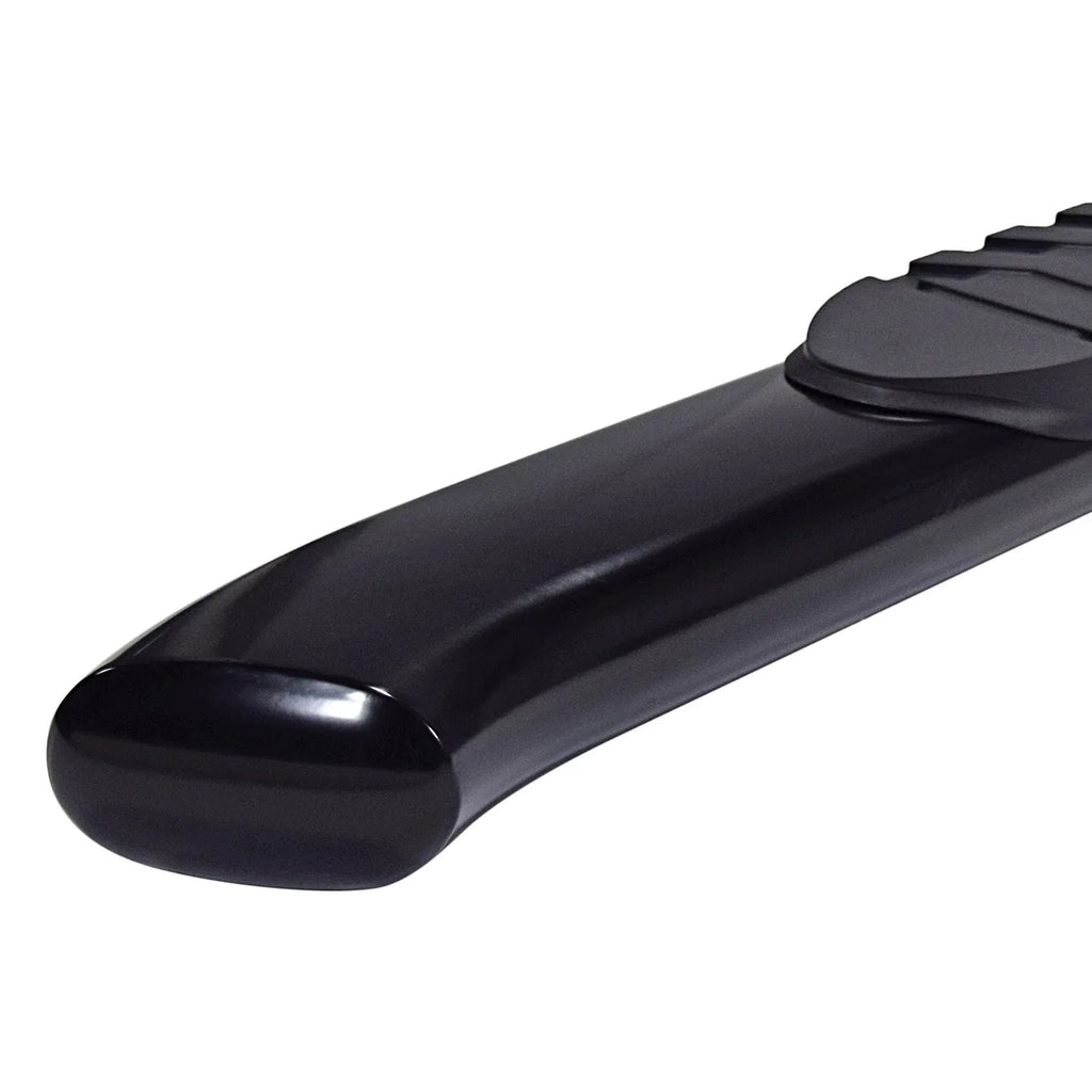 TrailFX W/Step Pads W/Bed Step 5 In Oval Bent Pwdr Ctd Black Steel Rocker Panel Mount A7044B - Main Product View