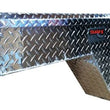 Load image into Gallery viewer, TrailFX Wheel Well Sgl Lid Dia Tread Bright Pol Alum 48x8x18x18.5 In 180481 - Main Product View