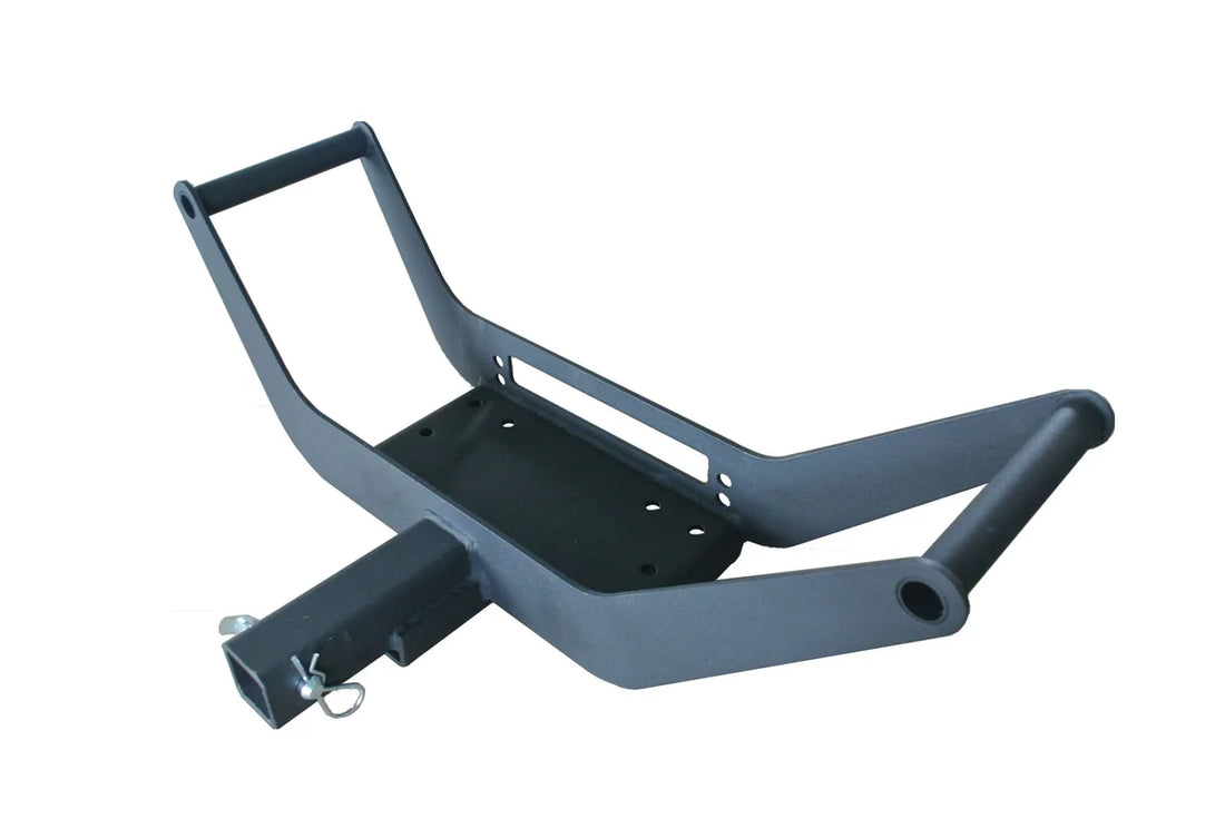 TrailFX Winches updated To 12K Lbs 2 In Receiver Mount Text Pwdr Ctd W/Hitch Pin & Clip WA018 - Installation View