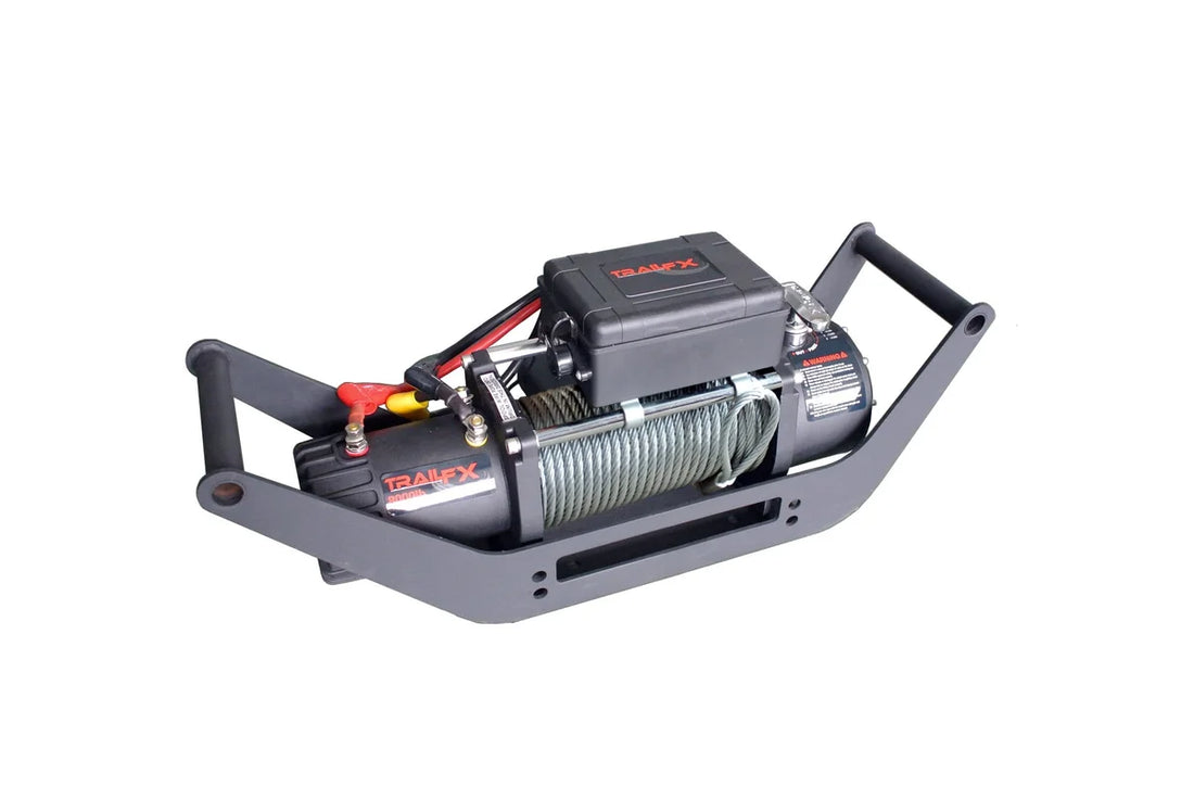 TrailFX Winches updated To 12K Lbs 2 In Receiver Mount Text Pwdr Ctd W/Hitch Pin & Clip WA018 - Additional View 5