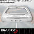 Load image into Gallery viewer, TrailFX With 20 Inch Double Row Light Bar B1613SKIT - Kit Contents