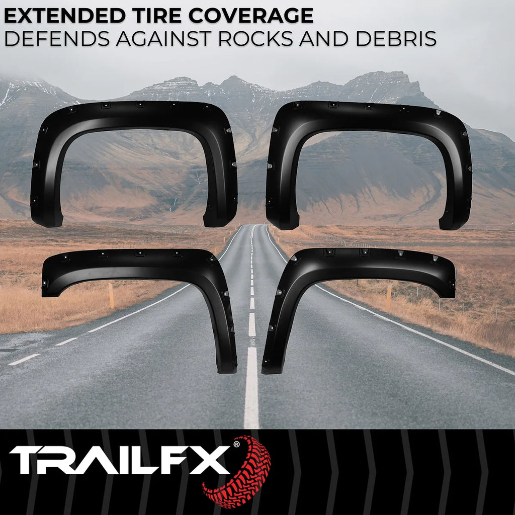 TrailFX With Polished Stainless And Black Steel Rivets/ Stainless Hardware Kit TFC3001S - Side View