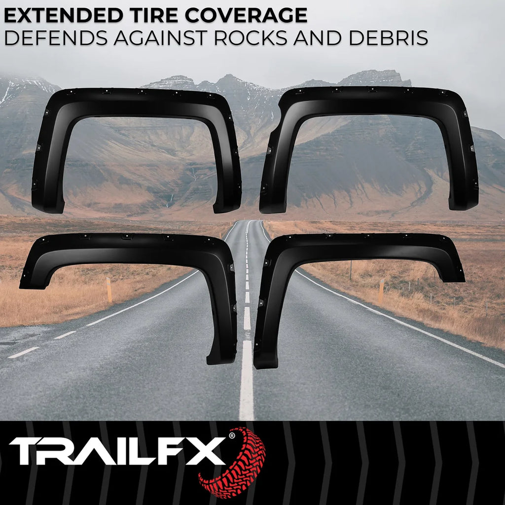 TrailFX With Polished Stainless And Black Steel Rivets/ Stainless Hardware Kit TFC3004S - Side View